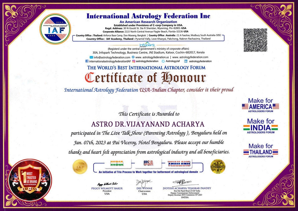 Astro Dr.Vijayanand Acharya
