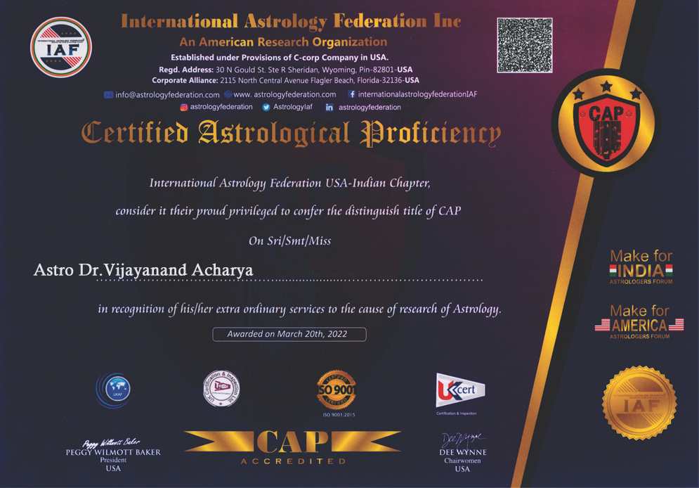 Astro Dr.Vijayanand Acharya